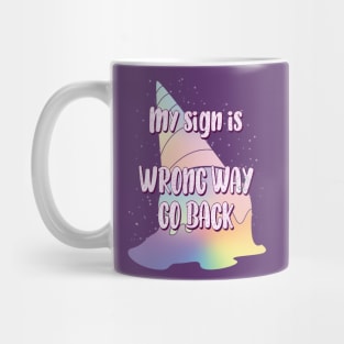 Pastel Goth my sign is WRONG way Mug